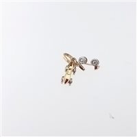 Pendente Soprana Gioielleria Charm in Oro OG PATTINI 4 RUOTE - OG PATTINI 4 RUOTE